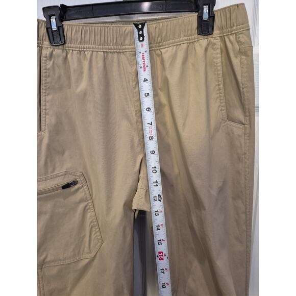 Eddie Bauer Pants Mens 40x32 Tan Zipper Cargo Pocket Hiking Nylon Stretch - Picture 6 of 11